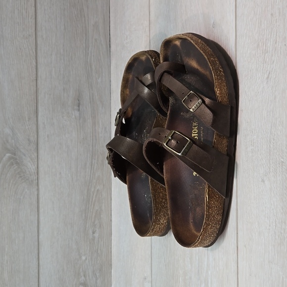 Birkenstock Women Mayari Loop Toe Sandals Flats shoes sz 38/7 Regular - Picture 2 of 14